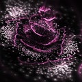 Dark fractal flower