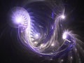 Dark fractal space nebula