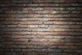 Dark framed brick wall, background texture Royalty Free Stock Photo