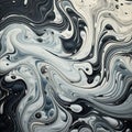 Dark And Futuristic Watercolor Background With Swirls