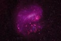 Dark galaxy in deep space. Elements of this image were furnished by NASA Royalty Free Stock Photo