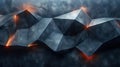 Dark Geometric Abstract Animation Looping Background