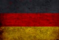 German flag with rustic effect