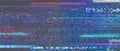 Dark glitch old VHS TV background Royalty Free Stock Photo