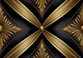 Ancient vintage pattern with pattern Dark and gold generative A