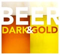 Dark and gold beer texture Royalty Free Stock Photo