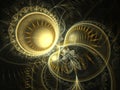 Dark gold fractal machine