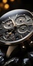 Dark Gold Watch With Black Accents - Highly Detailed Figures, Impressive Skies, Intense Close-ups
