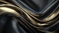 Dark and Golden Fluid Abstract Texture Background Showing Smooth, Flowing Waves Royalty Free Stock Photo
