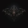 Dark Gothic Demon Logo - Ornate Design Desktop Wallpaper