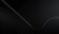 Dark background with flowing white abstract lines black Royalty Free Stock Photo