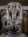 Dark Granite Sculpture Of Nile God Wearing False Beard In Berlin Museum, Germany Royalty Free Stock Photo