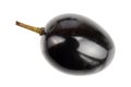 Dark grapes isolated on white background, top view. Flat lay Royalty Free Stock Photo