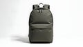 Dark gray backpack on white background Royalty Free Stock Photo