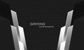 Dark gray and black abstract gaming background.