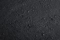 Dark gray black slate background with water drops or natural stone texture. Royalty Free Stock Photo