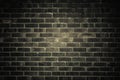 Dark gray brick wall as texture or background. . Royalty Free Stock Photo