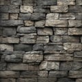 Dark Gray And Dark Bronze Rock Wall Texture - Multilayered Decorative Artistry