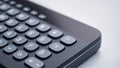 Dark Gray Calculator Closeup Number Keys Numeric Pad Button Technology Device numbers Royalty Free Stock Photo