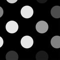 Dark gray dotted, dots, circles pattern, background Geometry is seamlessly repeatable