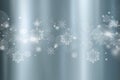 Dark gray gradient abstract background. illustration Christmas winter card concept white snowflake and bokeh light Royalty Free Stock Photo