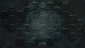 Dark gray hexagon background and real concrete texture for material design Royalty Free Stock Photo