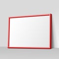 Dark gray horizontal frame for paintings Royalty Free Stock Photo