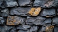 Dark gray and orange stone wall texture Royalty Free Stock Photo