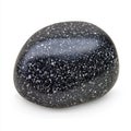 Dark Gray Speckled Stone on White Background Royalty Free Stock Photo