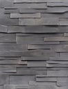 Dark Gray Stacked Stone Wall Royalty Free Stock Photo