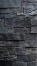 Dark Gray Stacked Stone Wall Texture Royalty Free Stock Photo