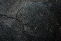 Dark gray stone texture. Industrial design background. Abstract grunge. Old rough black granite surface. Image with copy space Royalty Free Stock Photo