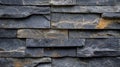 Dark Gray Stone Wall Texture Background with Horizontal Layered Rocks Royalty Free Stock Photo