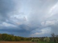 dark gray storm clouds after the rain Royalty Free Stock Photo