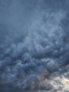 dark gray storm clouds after the rain Royalty Free Stock Photo