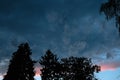 dark gray storm clouds after the rain Royalty Free Stock Photo