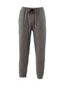 Dark gray sweatpants isolated on white Royalty Free Stock Photo