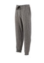 Dark gray sweatpants isolated on white Royalty Free Stock Photo