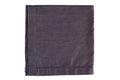 Dark gray textile napkin on white