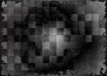 Dark gray watercolor background, monochrome screen saver. Abstract black geometric with scratches.