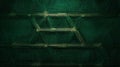 Dark green abstract background with a textured, repeating geometric triangular or hexagonal mesh pattern Royalty Free Stock Photo