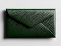 A dark green envelope on a white background Royalty Free Stock Photo