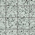 Dark green granite terrazzo flooring vector seamless texture with square tiles