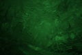 Dark green grunge plaster texture background with rough strokes