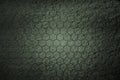 Dark green hexagon background and real texture Royalty Free Stock Photo