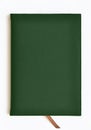 Dark green leather notebook