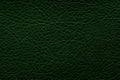 Dark green leather texture. Background and texture.