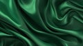 Dark Green Luxurious Silk Satin: Opulent, Glossy, and Elegant Background Designs. Generative AI Illustration.