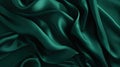 Dark Green Luxurious Silk Satin: Opulent, Glossy, and Elegant Background Designs. Generative AI Illustration.