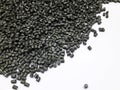 Dark green masterbatch granules Royalty Free Stock Photo